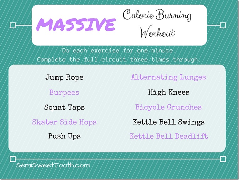 Semi Sweet Tooth Massive Calorie Burning Workout Weekly Workouts
